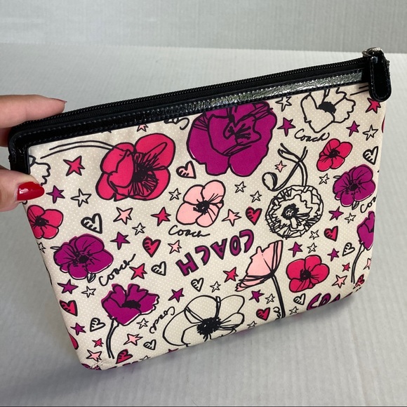 Coach Accessories - COACH | FLORAL CANVAS TECH ZIP POUCH | 10.5”x8.5”